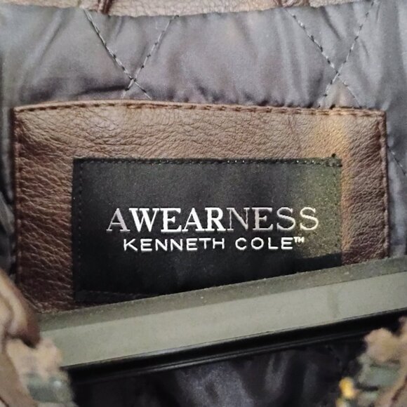 Kenneth Cole AWEARNESS "Leather" Jacket - Picture 2 of 4